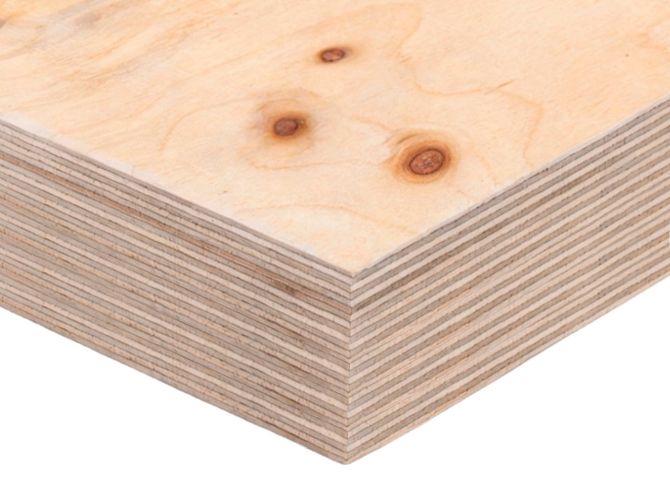 Фанера ФСФ 40мм 2440х1220 мм сорт 3/4 шлифованная Ш1 березовая влагостойкая