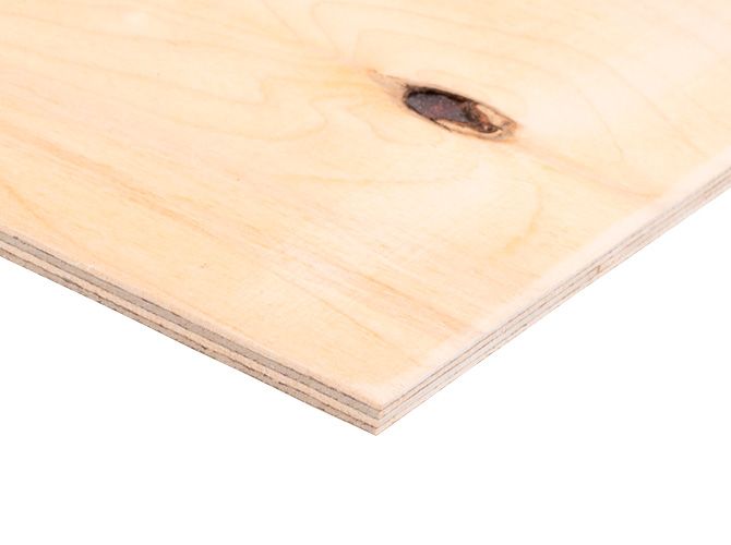 Фанера ФСФ 4мм 1525х1525 мм сорт 3/4 шлифованная Ш1 березовая влагостойкая