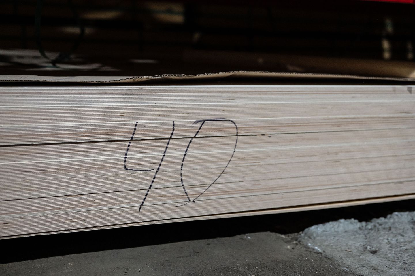 Фанера ФСФ 40мм 2440х1220 мм сорт 2/2 шлифованная Ш2 березовая влагостойкая