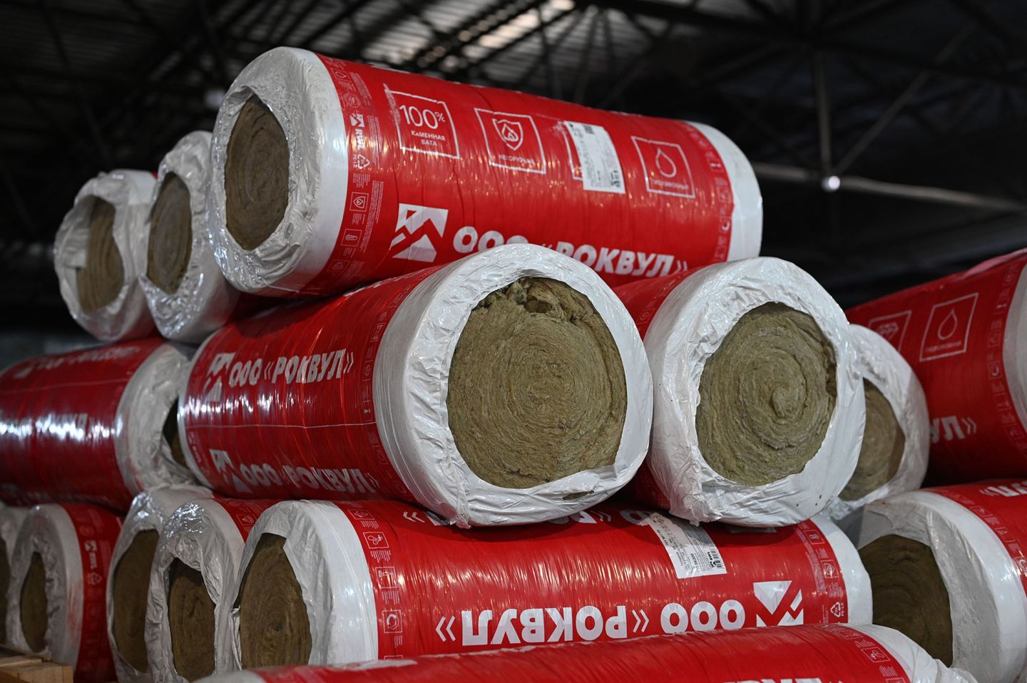 Утеплитель Rockwool WIRED MAT рулон 40мм 5000х1000 мм минеральный (техническая теплоизоляция)