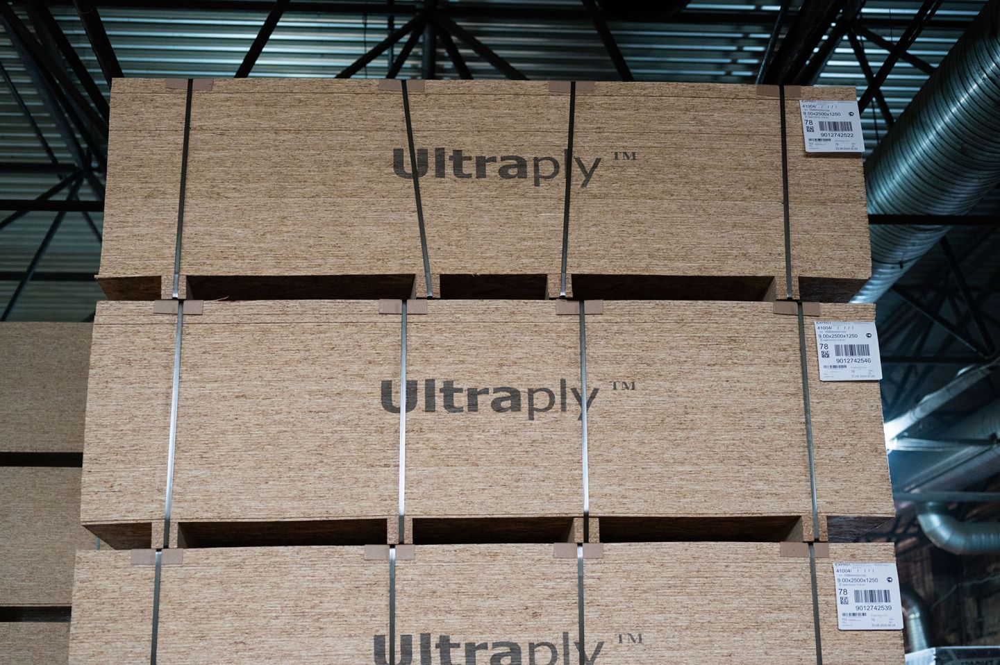 Плита OSB-3 22мм 2500х1250 мм влагостойкая Ультраплай