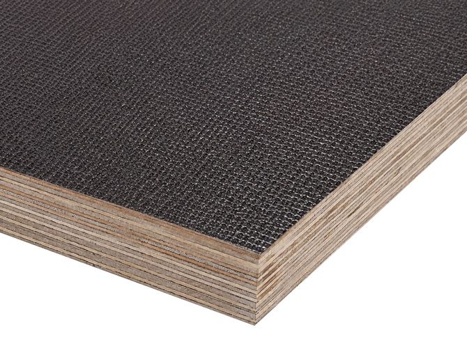 Фанера ФОФ ламинированная 30мм 2500х1250 мм сорт 1/1 березовая ANTISLIP COLOR